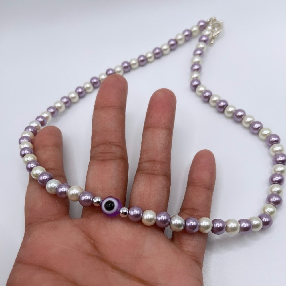 Trendy Evil Eye Y2K Inspired Beaded Necklace